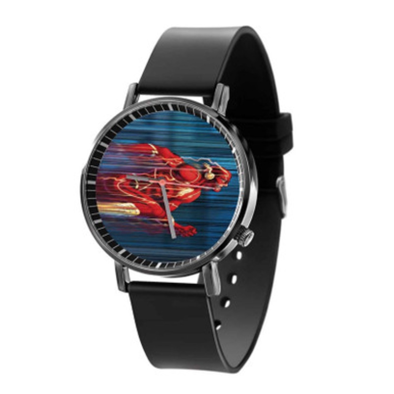 The Flash DC Comics Superheroes Unisex Black Quartz Watch With Premium Gift Box