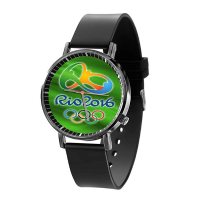 The Olympic Games Rio De Janeiro 2 Black Quartz Watch Unisex With Premium Gift Box