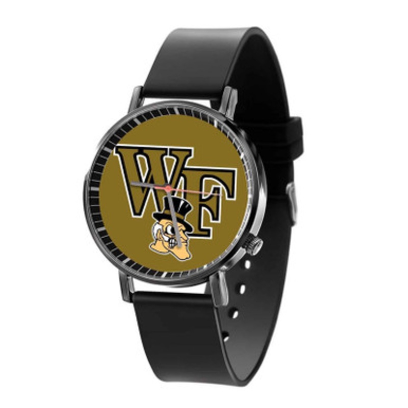 Wake Forest Demon Deacons Black Quartz Watch Unisex With Premium Gift Box