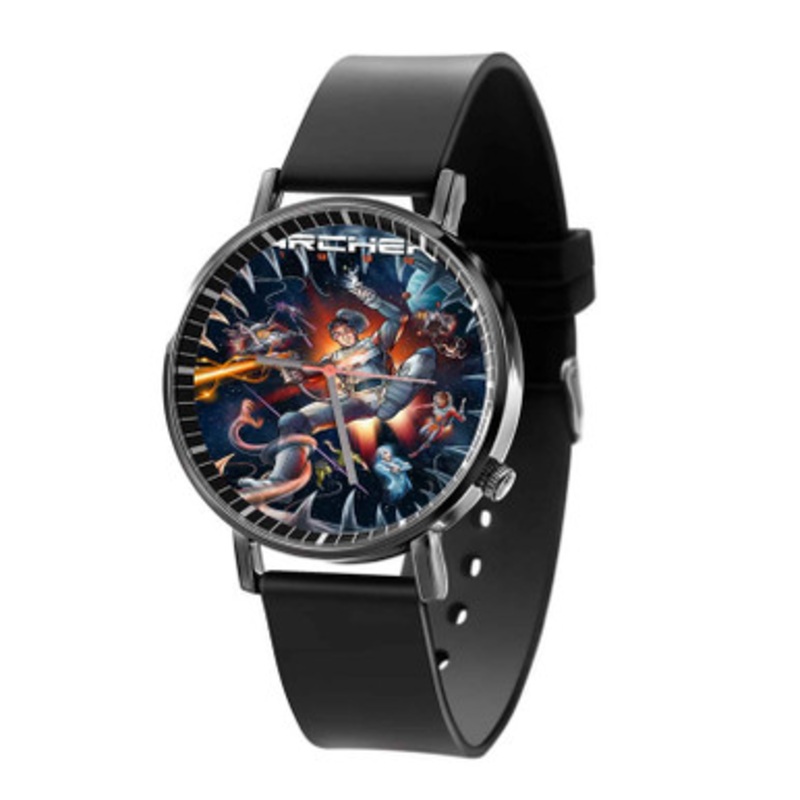 Archer Black Quartz Watch Unisex With Premium Gift Box