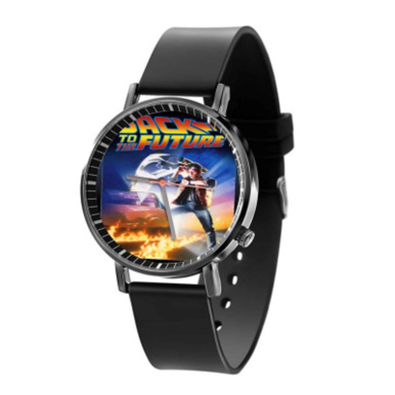 Back to The Future Fire Black Quartz Watch Unisex With Premium Gift Box