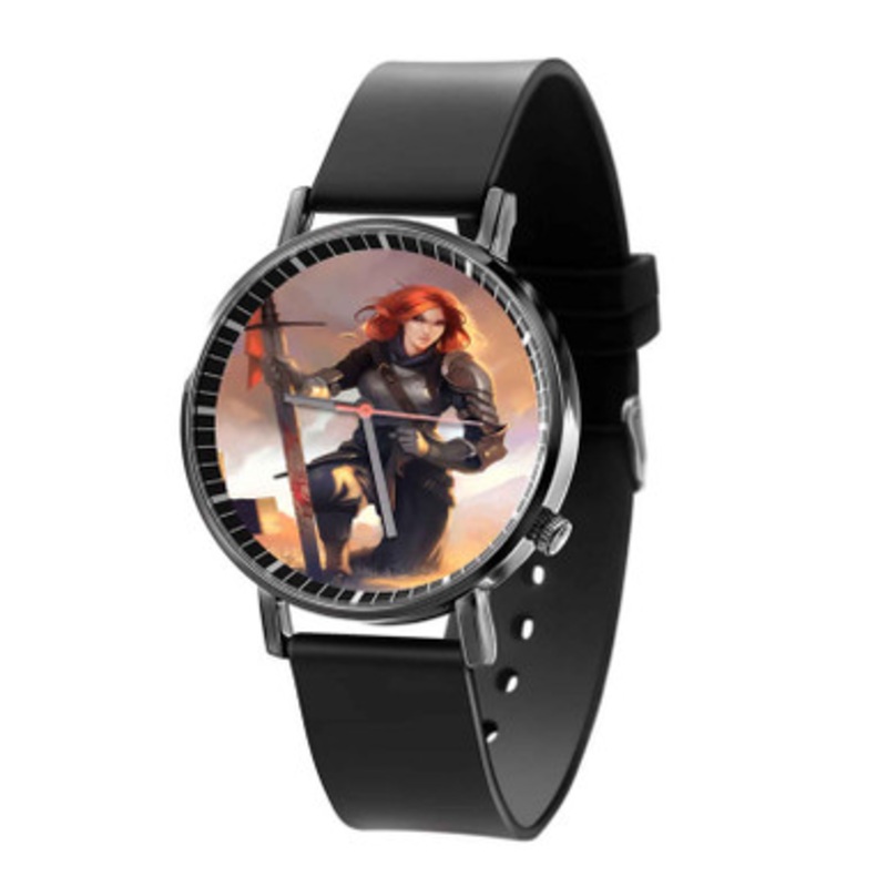 Crowfall Unisex Black Quartz Watch With Premium Gift Box