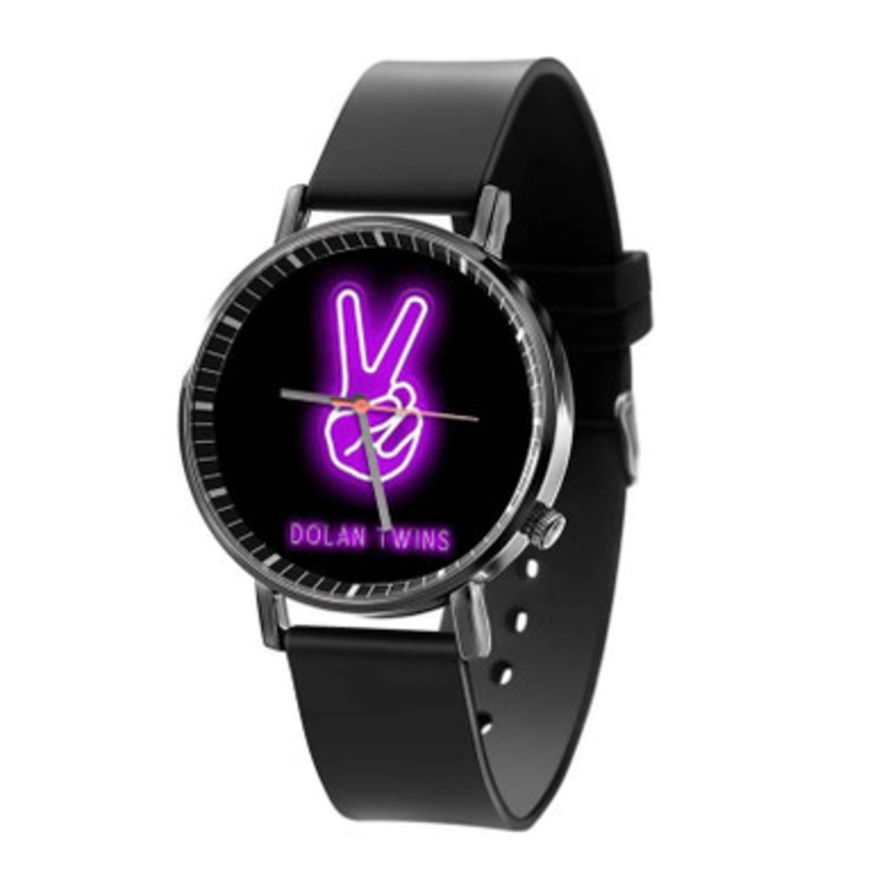 Dolan Twins 2 Art Black Quartz Watch Unisex With Premium Gift Box
