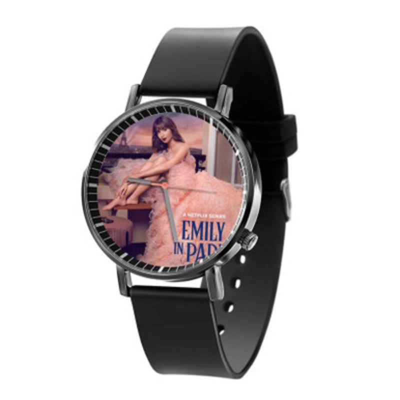 Emily in Paris Black Quartz Watch With Premium Gift Box for Unisex