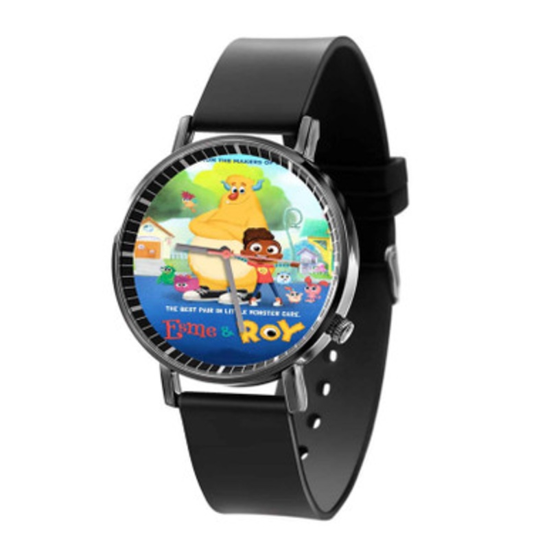 Esme Roy Black Quartz Watch With Premium Gift Box for Unisex