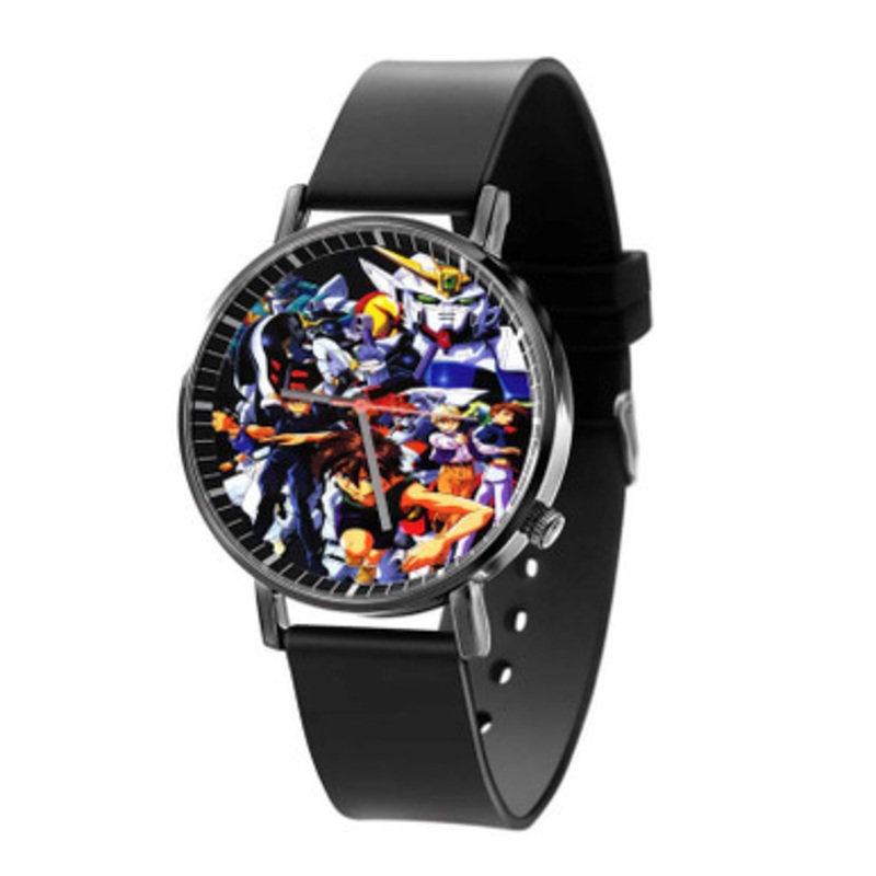 Gundam Wing Black Quartz Watch Unisex With Premium Gift Box