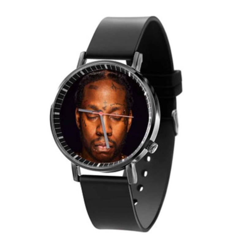 Lil Wayne 2 Chainz COLLEGROVE 2 Black Quartz Watch Unisex With Premium Gift Box