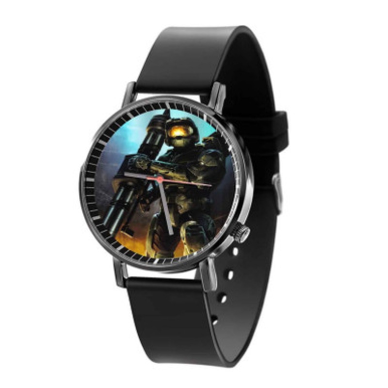 Master Chief Halo Unisex Black Quartz Watch With Premium Gift Box