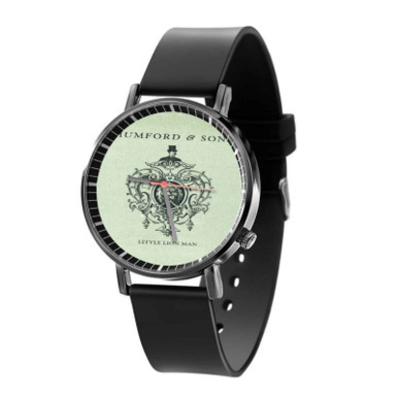 Mumford and Sons Little Lion Man Black Quartz Watch Unisex With Premium Gift Box