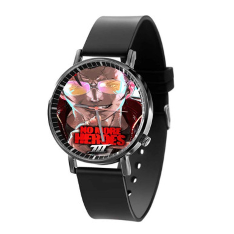 No More Heroes III Black Quartz Watch Unisex With Premium Gift Box