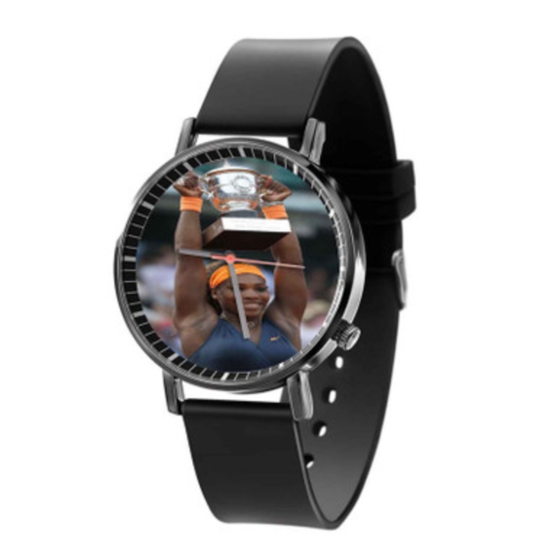 Serena Williams Champion Black Quartz Watch Unisex With Premium Gift Box