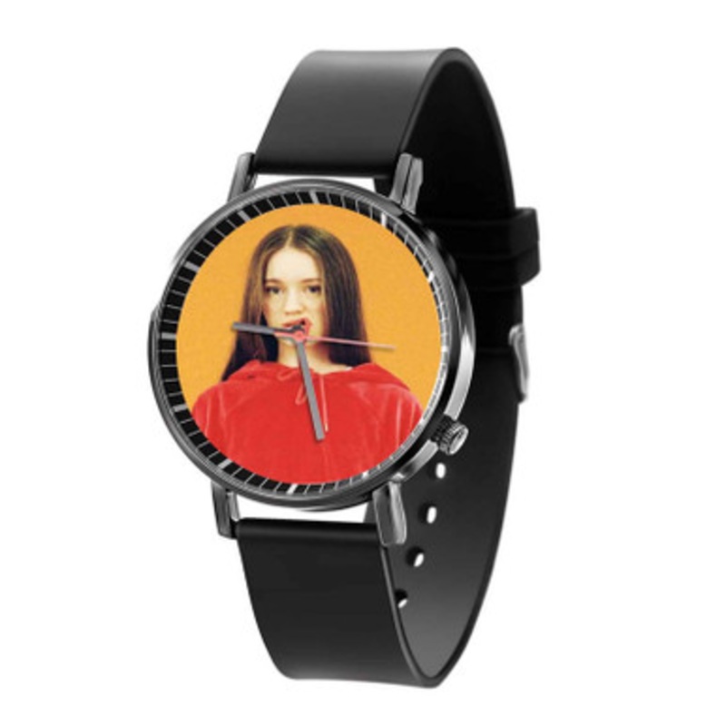 Sigrid Black Quartz Watch Unisex With Premium Gift Box