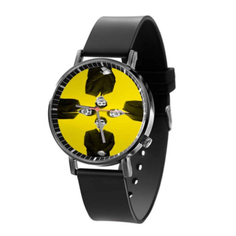 The Beatles Print Black Quartz Watch Unisex With Premium Gift Box