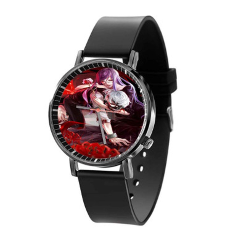 Tokyo Ghoul Rize and Kaneki Ken Black Quartz Watch Unisex With Premium Gift Box