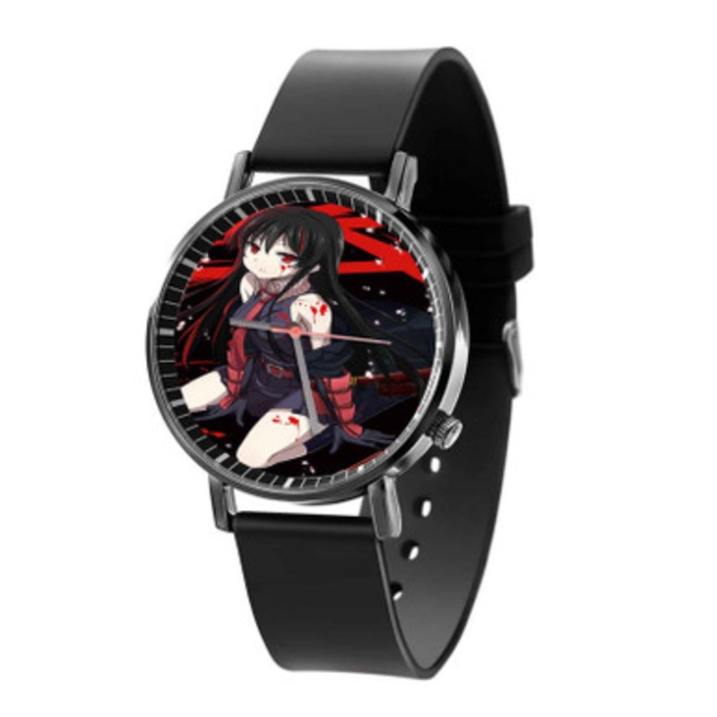 Akame Ga Kill Black Quartz Watch Unisex With Premium Gift Box