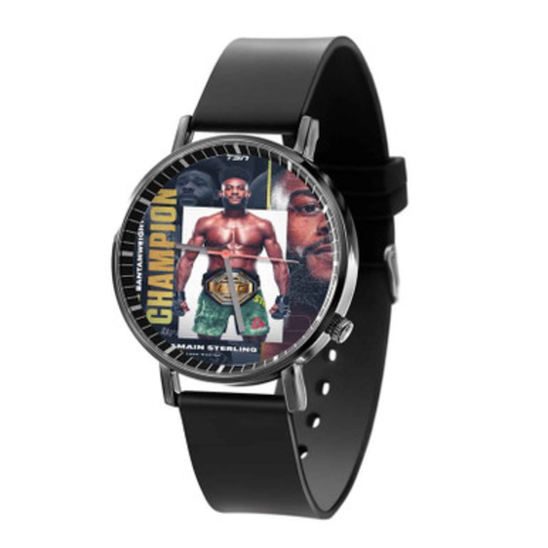 Aljamain Sterling UFC Black Quartz Watch With Premium Gift Box for Unisex