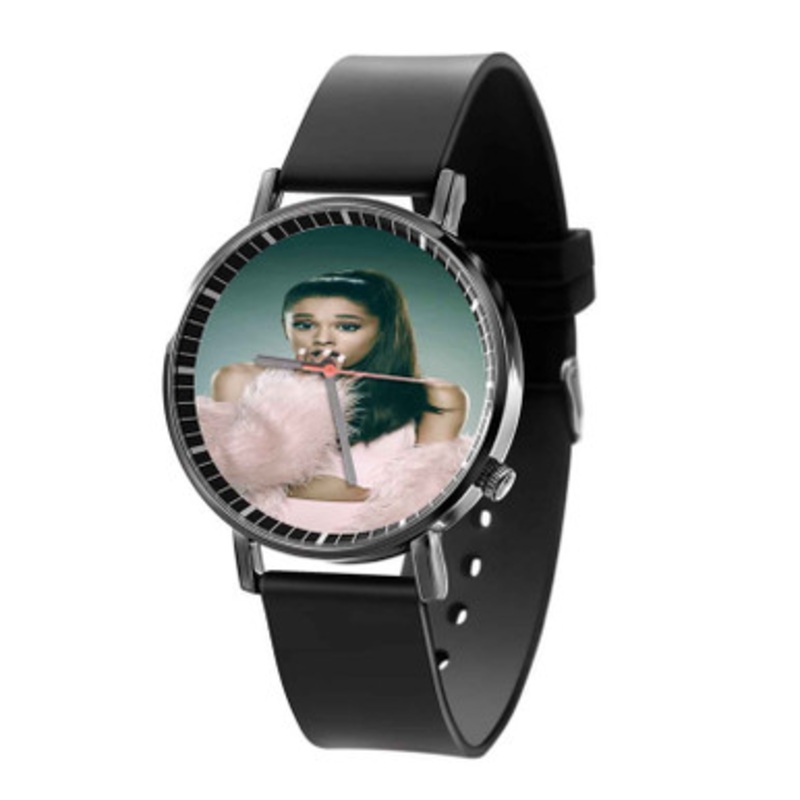Ariana Grande Photo Black Quartz Watch Unisex With Premium Gift Box