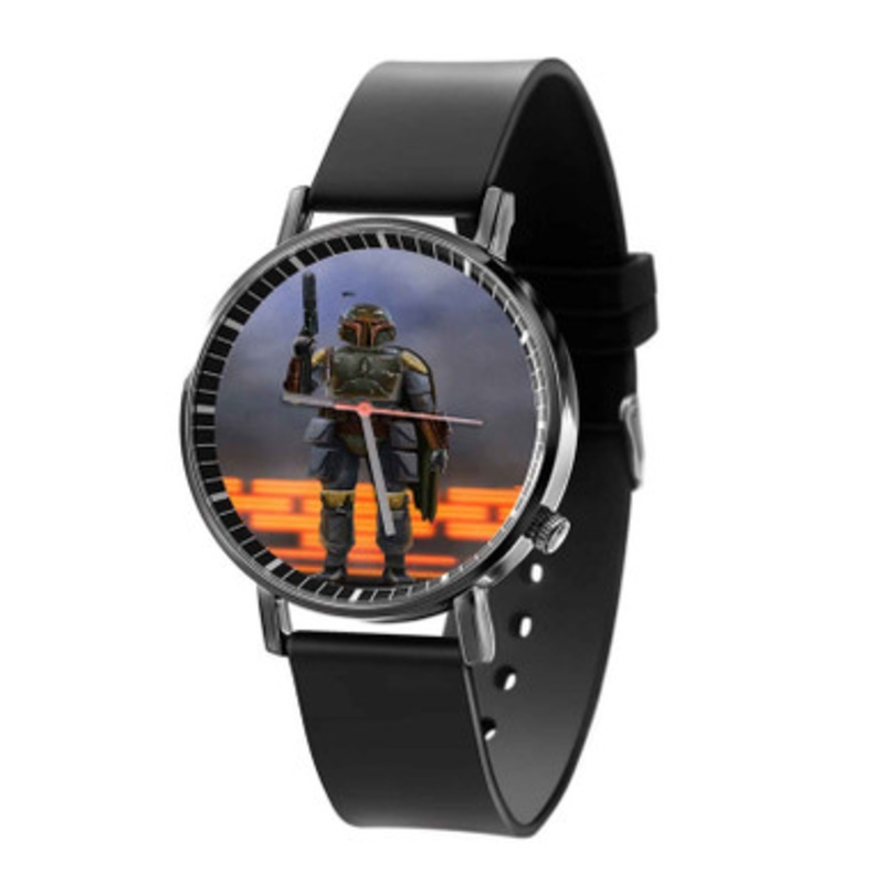 Boba Fett Star Wars Art Art Black Quartz Watch Unisex With Premium Gift Box