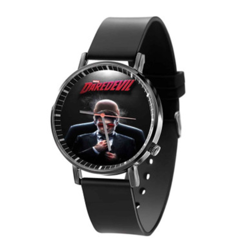 Daredevil Glasses Black Quartz Watch Unisex With Premium Gift Box