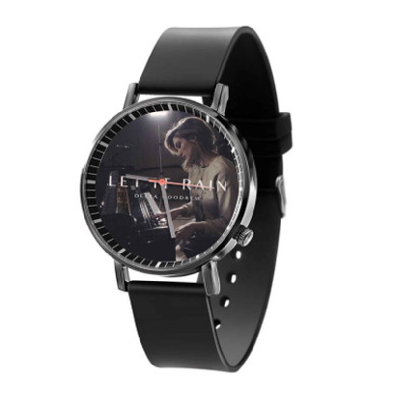 Delta Goodrem Let It Rain Black Quartz Watch Unisex With Premium Gift Box