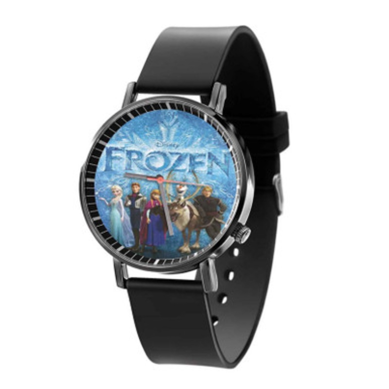 Disney Frozen Black Quartz Watch Unisex With Premium Gift Box