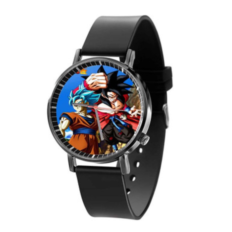 Dragon Ball Heroes Goku Blue vs SSJ4 Black Quartz Watch Unisex With Premium Gift Box
