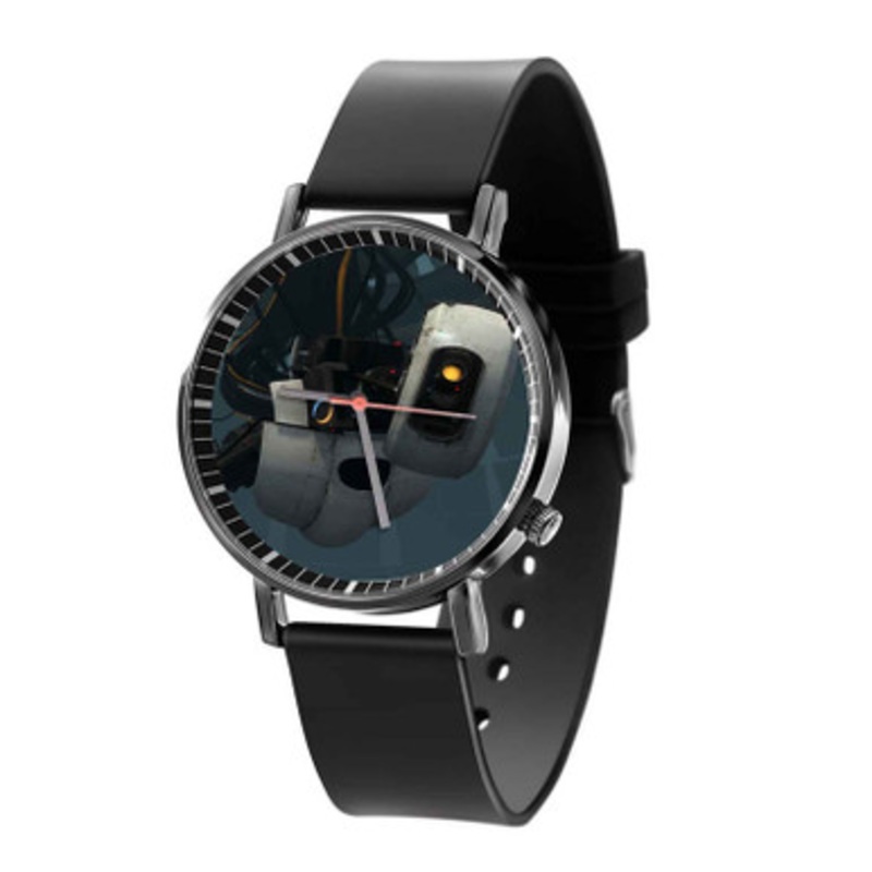 GLa DOS Portal Unisex Black Quartz Watch With Premium Gift Box