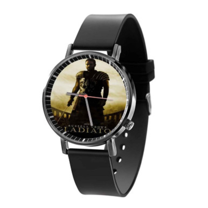 Gladiator Black Quartz Watch Unisex With Premium Gift Box