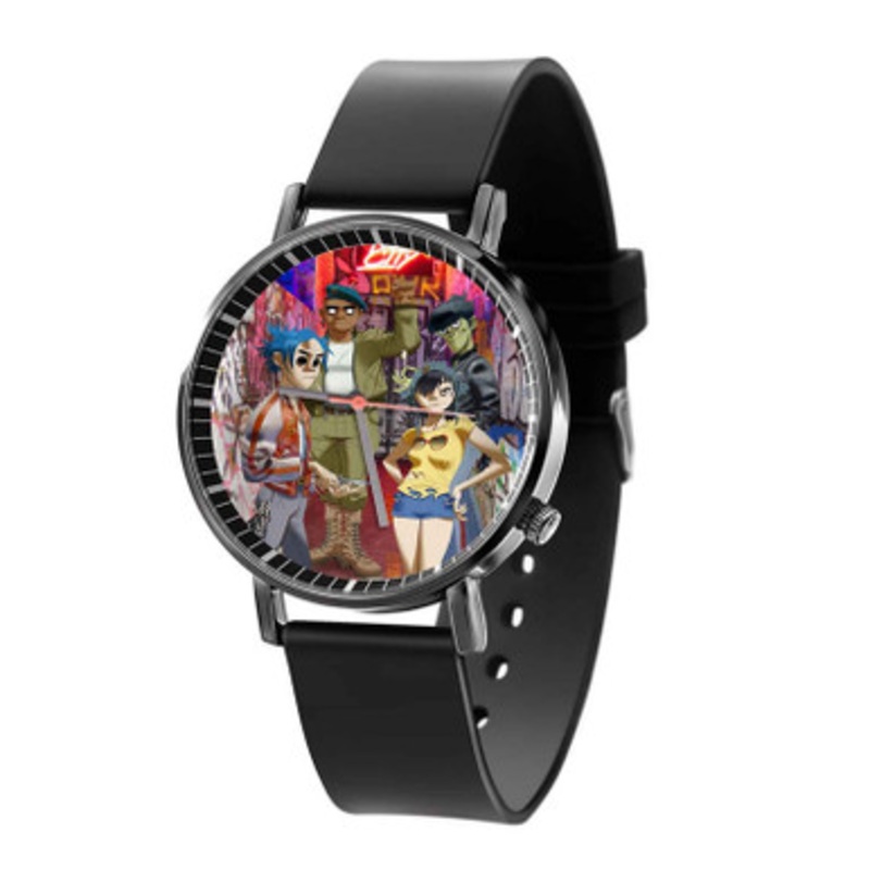 Gorillaz Art Black Quartz Watch Unisex With Premium Gift Box