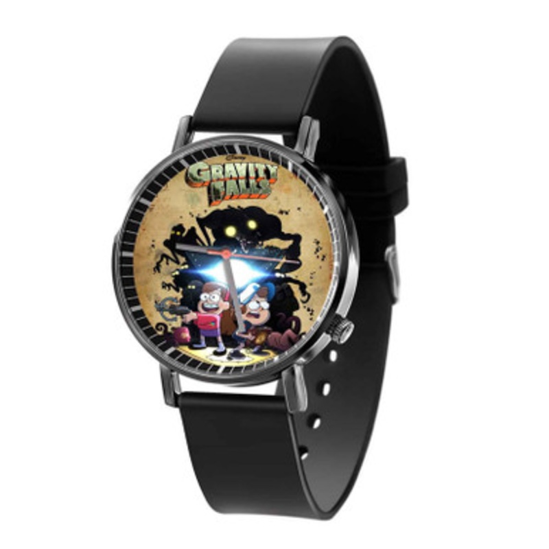 Gravity Falls Aliens Black Quartz Watch Unisex With Premium Gift Box
