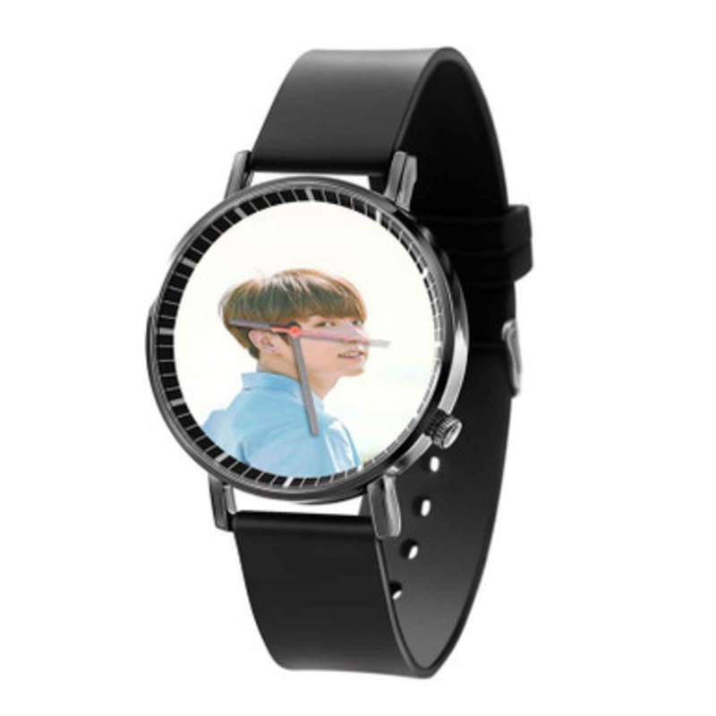 Jungkook BTS Black Quartz Watch With Premium Gift Box for Unisex