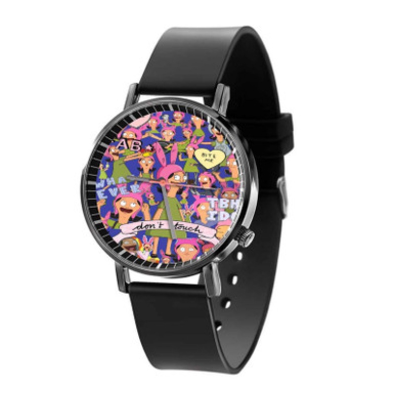 Louise Belcher Collage Unisex Black Quartz Watch With Premium Gift Box