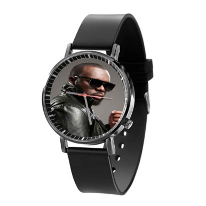Ma tre Gims Black Quartz Watch With Premium Gift Box for Unisex
