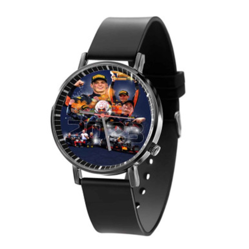Max Verstappen Champion Black Quartz Watch Unisex With Premium Gift Box