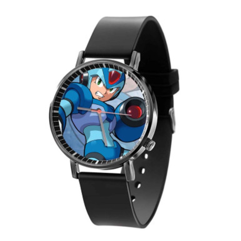 Mega Man Unisex Black Quartz Watch With Premium Gift Box