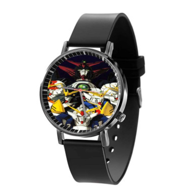 Mobile Suit Gundam Wing Unisex Black Quartz Watch With Premium Gift Box