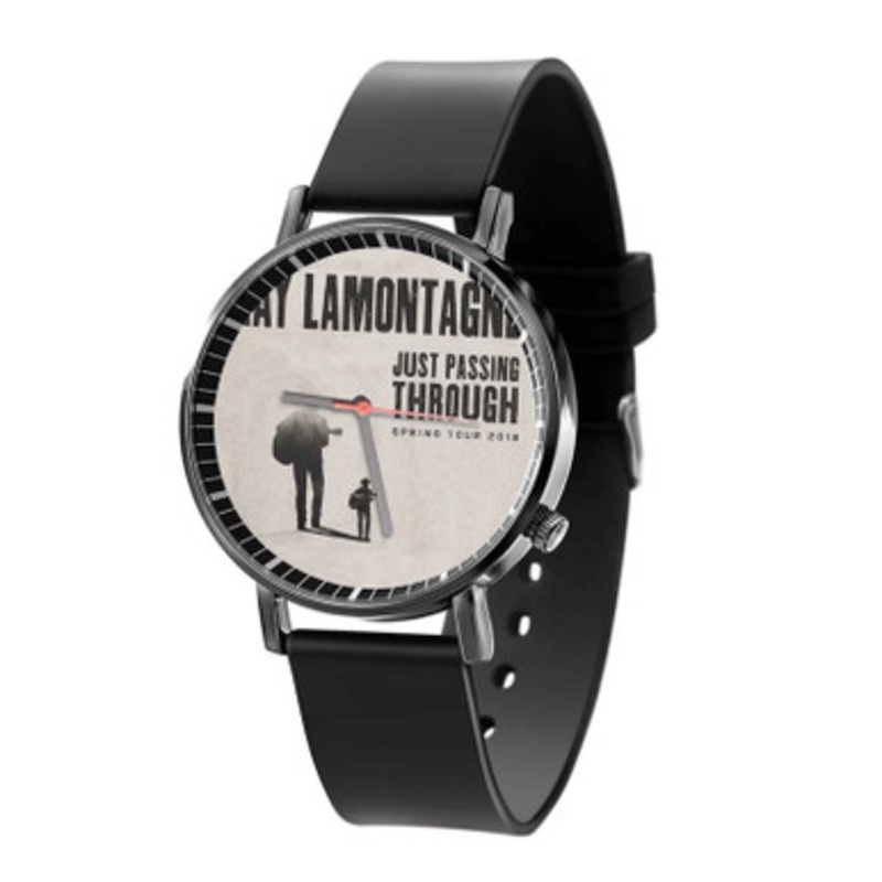 Ray La Montagne Just Passing Through Black Quartz Watch With Premium Gift Box for Unisex