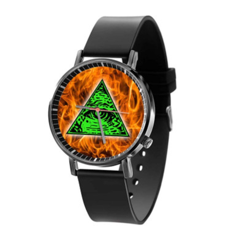 Shane Dawson Illuminati Black Quartz Watch Unisex With Premium Gift Box