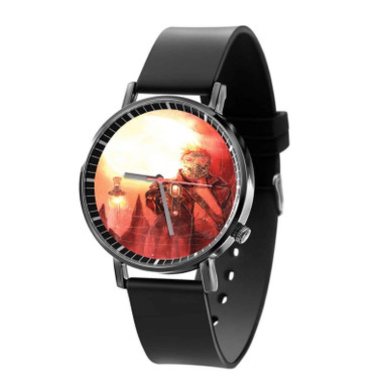 Star Lord Guardians Of The Galaxy Black Quartz Watch Unisex With Premium Gift Box