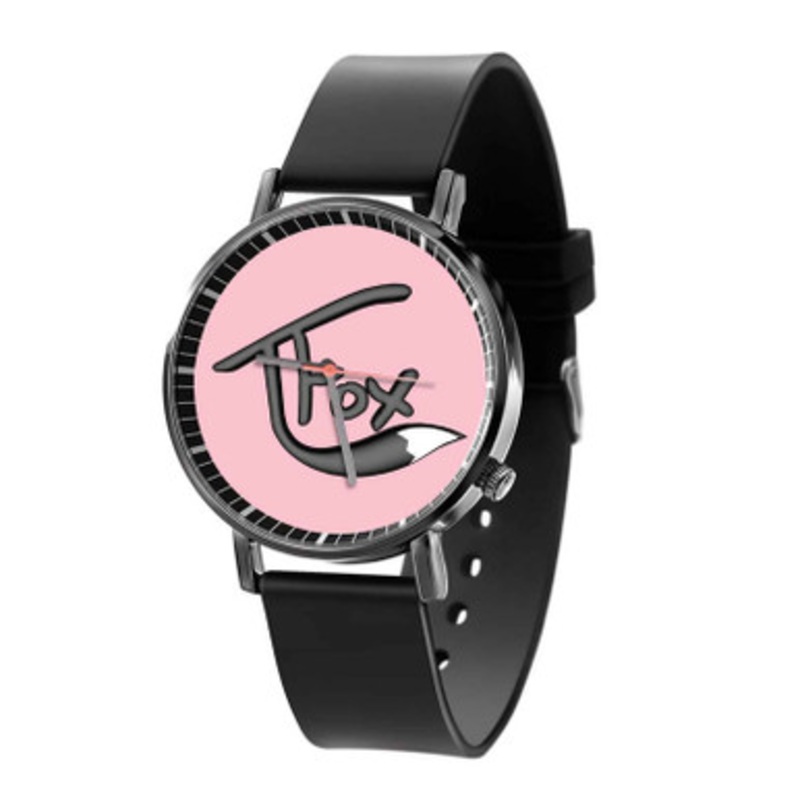 tfox Black Quartz Watch Unisex With Premium Gift Box