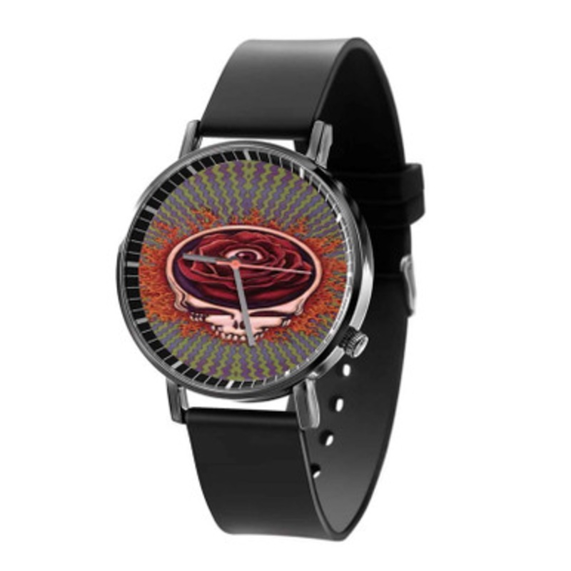 The Grateful Dead Black Quartz Watch Unisex With Premium Gift Box