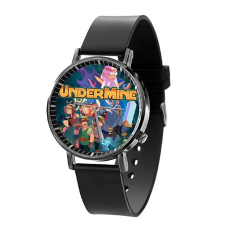 Under Mine Black Quartz Watch Unisex With Premium Gift Box