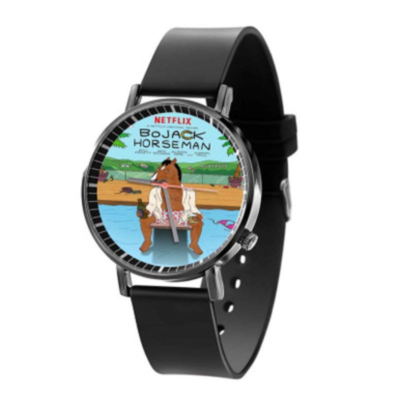 Bo Jack Horseman Tv Series Black Quartz Watch Unisex With Premium Gift Box