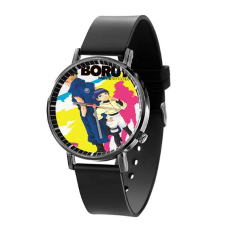 Boruto Naruto Next Generations Black Quartz Watch With Premium Gift Box for Unisex