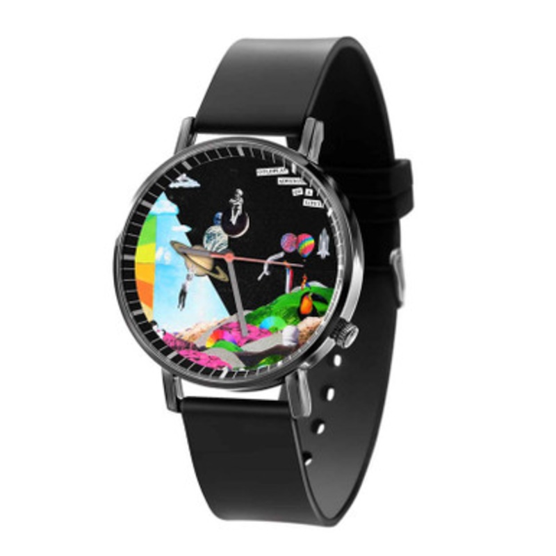 Coldplay Adventure of a Lifetime Black Quartz Watch Unisex With Premium Gift Box