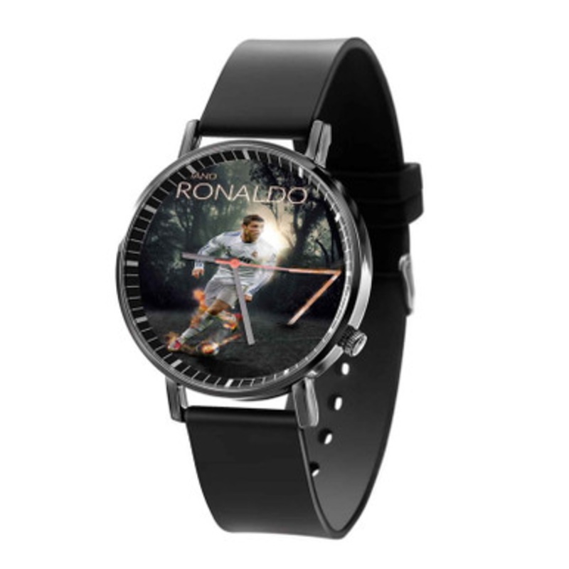 Cristiano Ronaldo 7 Black Quartz Watch Unisex With Premium Gift Box