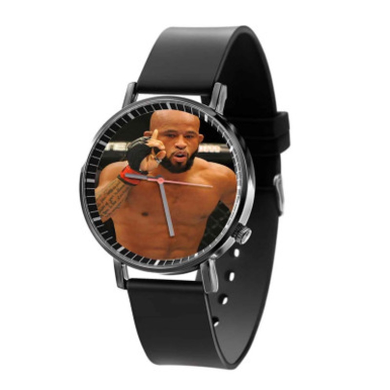 Demetrious Johnson UFC Black Quartz Watch Unisex With Premium Gift Box