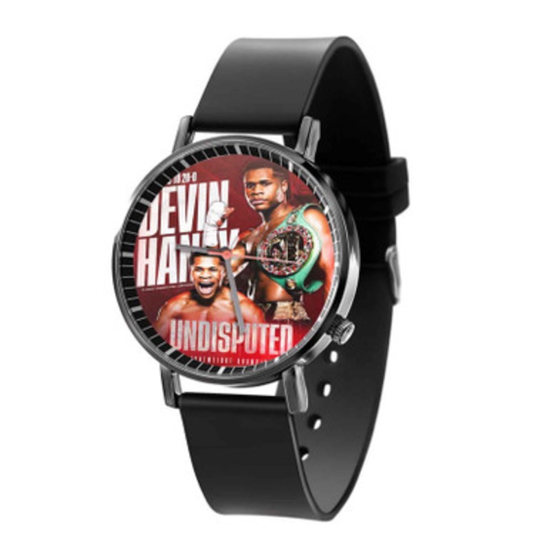 Devin Haney Black Quartz Watch With Premium Gift Box for Unisex