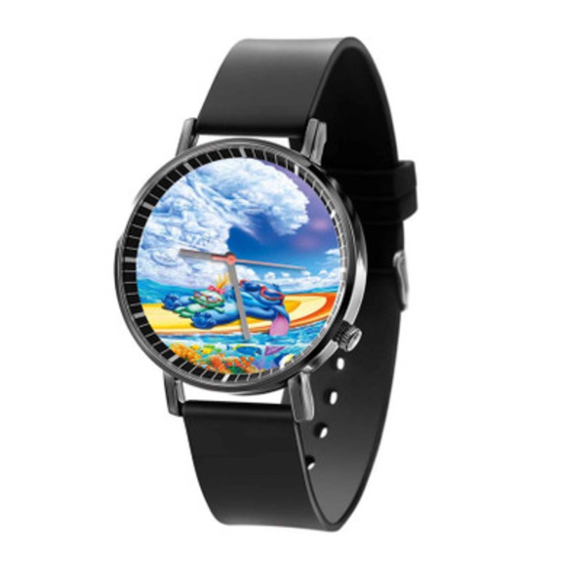Disney Stitch Black Quartz Watch Unisex With Premium Gift Box