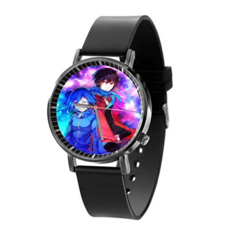 Ene Shintaro Mekakucity Actors Black Quartz Watch Unisex With Premium Gift Box